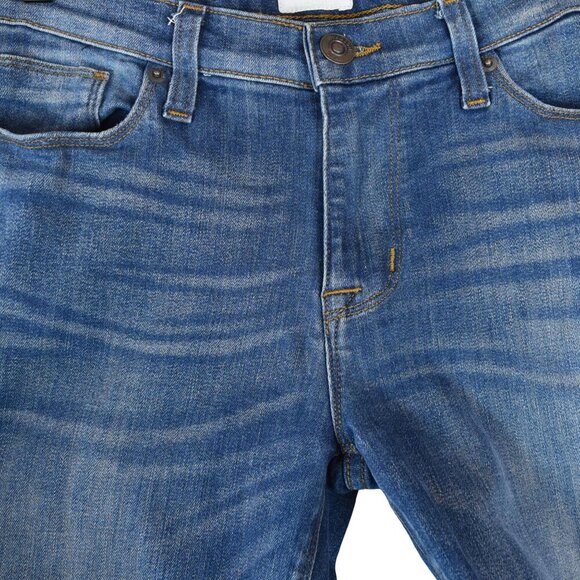 HUDSON Krista Super Skinny Jeans 29 Blue Mid Rise Distressed Wash Stretch Denim - Picture 3 of 10